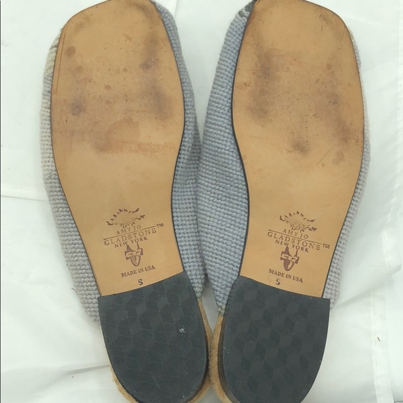 Amy Jo Gladestone NY Needle Point Terrier Mules Women’s Small - Picture 9 of 10
